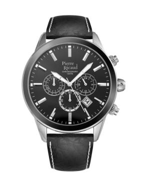 Mężczyźni Classic Analog kwarcowy Zegarek Chronograf PIERRE RICAUD Czarny Wybierz 45mm P97010.Y214CH