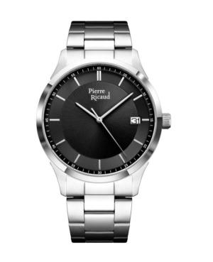 Мужские Классические Аналоговые Кварцевые Часы PIERRE RICAUD Черный Циферблат 42mm P91103.5114Q