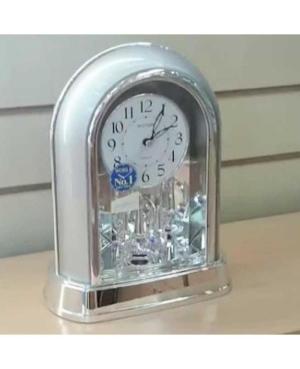 RHYTHM 4SG696WR19 настольные кварцевые часы Серебреного цвета Пластмаса Пластик Сріблястий колір image 1