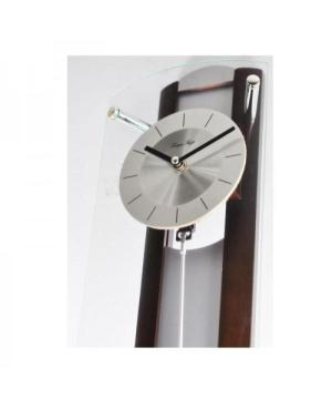 TEMPUS FUGIT P260 Wall Clock Quartz Wood Glass Walnut image 1