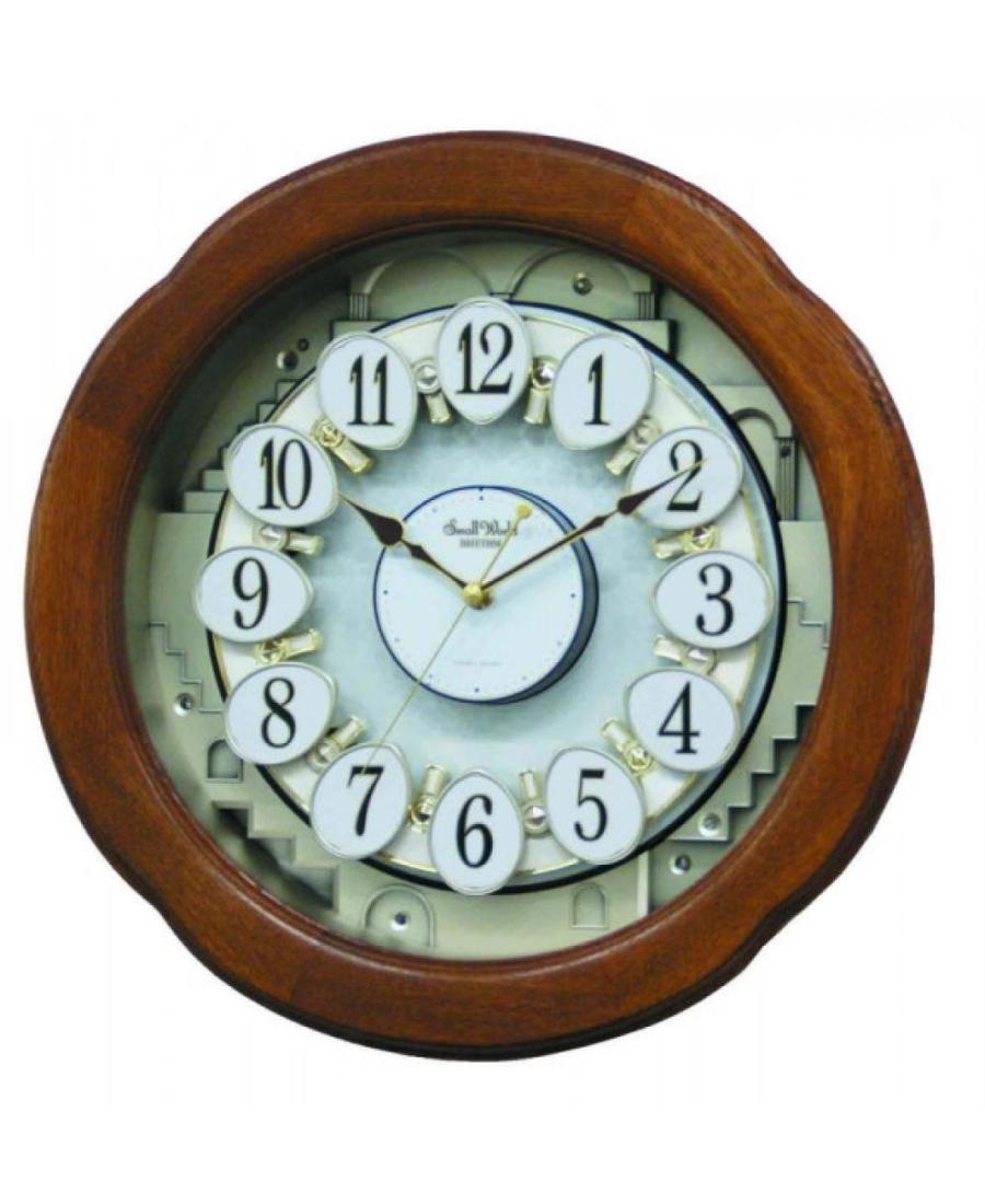 Rhythm 4MH825WD06 настенные кварцевые часы Wood Дуб