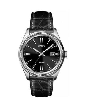 Men Klassisch Japan Quartz Watch CASIO MTP-1302PL-1AVEF Schwarz Dial 40mm image 4