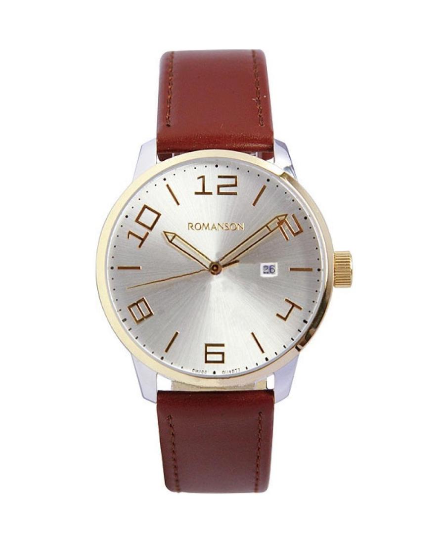 Men Klassisch Quartz Analog Watch TL8250MJWH Silver Dial 40mm