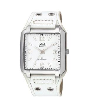 Men Japan Quartz Analog Watch Q&Q GS60J304Y White Dial 40mm