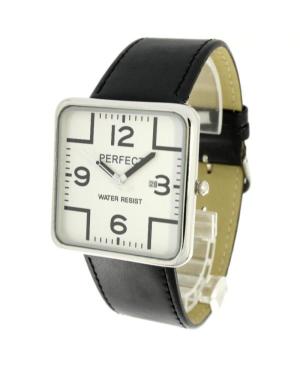 Men Fashion Klasické Quartz Analog Watch PERFECT PRF-K07-017 Bílá Dial 40mm image 1