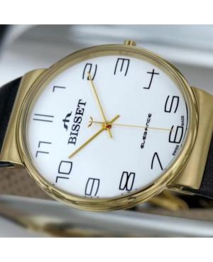 Vyriškas Klasikinis Swiss Kvarcinis Rodyklinis Watch BISSET BSCD18GAWX05BX Balta Dial 40mm image 8