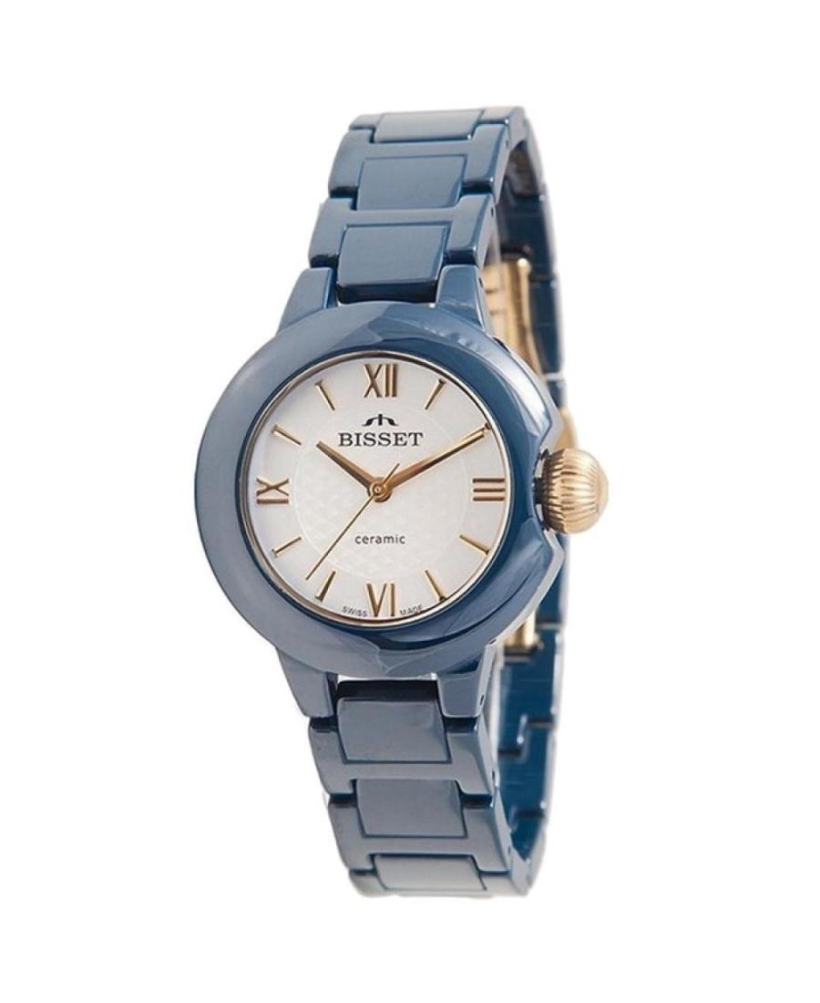 Kobiety klasyczny Szwajcar kwarcowy analogowe Zegarek BISSET BSPD76VWSX03B1 Srebrna Wybierz 33mm