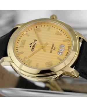 Vyriškas Klasikinis Swiss Kvarcinis Rodyklinis Watch BISSET BSCD59GMGX05BX Gold color Dial 40mm image 1