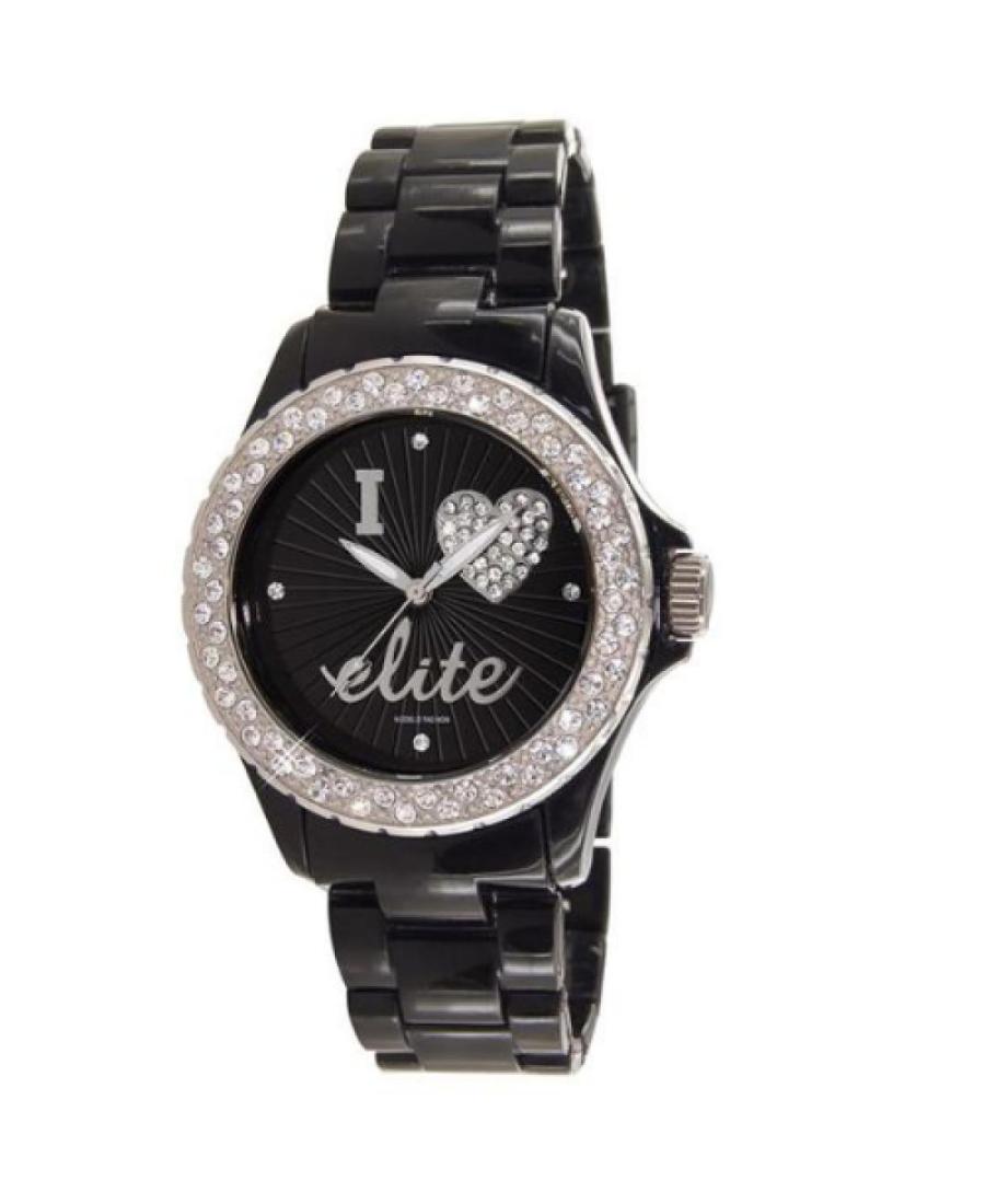 Women Fashion Quartz Analog Watch E52934-008 Schwarz Dial