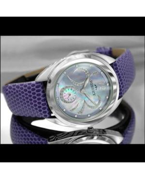 Женские Fashion Швейцарские Кварцевые Часы BISSET BSAD41SIMV03BX Фиолетовый Циферблат изображение 2