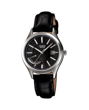 Women Klasické Japan Quartz Analog Watch CASIO LTP-E102L-1AVEF Černá Dial 30mm