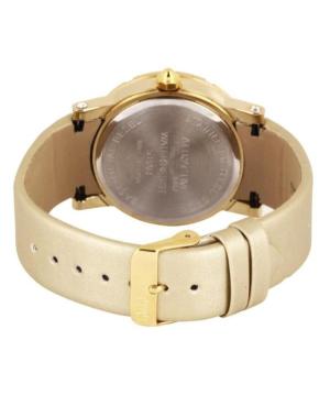 Женские Fashion Японские Кварцевые Аналоговый Часы Q&Q DA63J100Y Золотой цвет Циферблат 40mm изображение 1