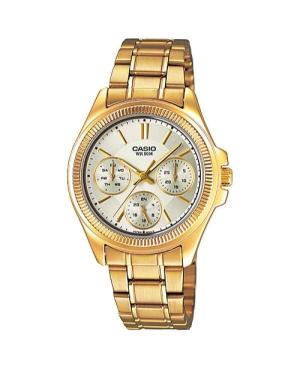 Women Klasické Japan Quartz Analog Watch CASIO LTP-2088G-9AVEF Silver color Dial 33mm