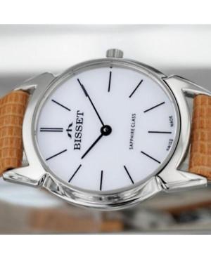 Moteriškas Klasikinis Swiss Kvarcinis Rodyklinis Watch BISSET BSAD61SIWX03BX Balta Dial 27.2mm image 2