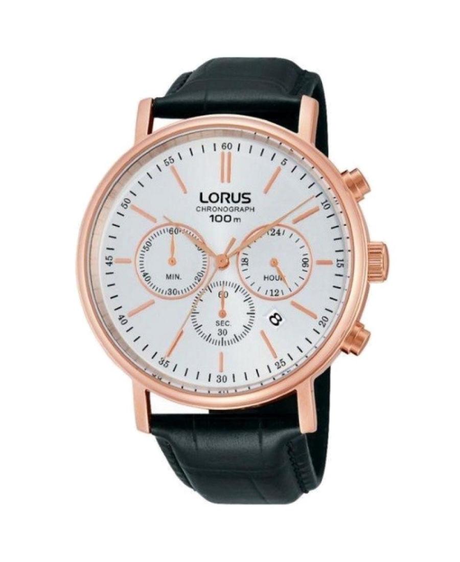 Mężczyźni klasyczny Japonia kwarcowy analogowe Zegarek Chronograf LORUS RT338DX-9 Srebrna Wybierz 43mm