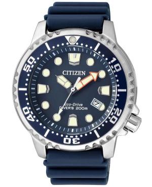 Мужские Дайверские Японские Eco-Drive Аналоговый Часы CITIZEN BN0151-17L Синий Циферблат 42mm