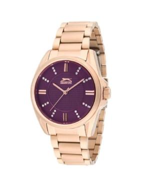 Женские Fashion Кварцевые Аналоговый Часы SLAZENGER SL.9.1232.3.05 Коричневый Циферблат 36mm
