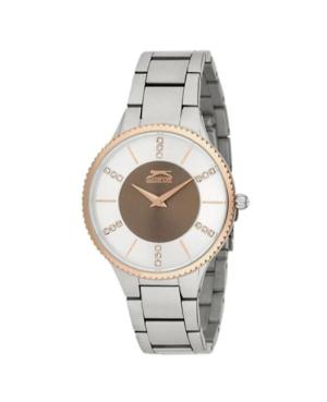 Women Fashion Quartz Analog Watch SLAZENGER SL.9.1137.3.04 Braun Dial 38mm