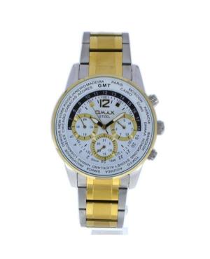 Men Fashion Quartz Analog Watch OMAX 32SMT36I White Dial 44mm