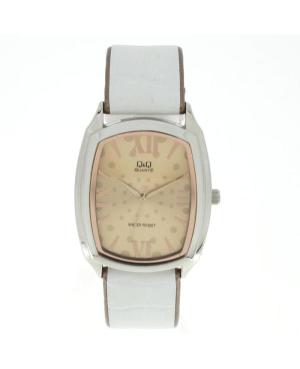Women Klasické Japan Quartz Analog Watch Q&Q VY68J606Y Mother of Pearl Dial 34.5mm