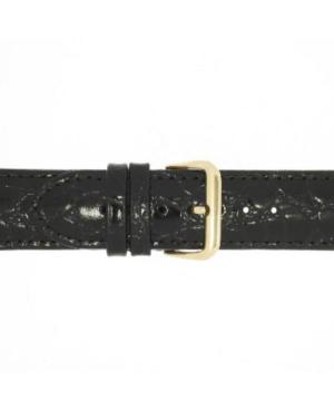 Watch Strap CONDOR Croco Grain 119L.01.18.Y Black 18 mm image 2
