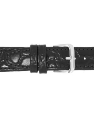 Watch Strap CONDOR Croco grain 082R.01.20.W Black Juoda 20 mm image 2