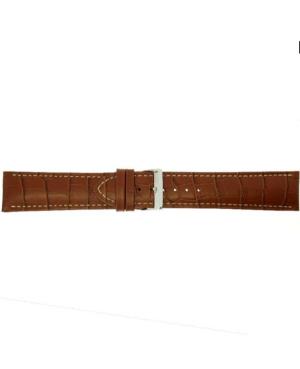 Ремешок для часов CONDOR Croco Grain Extra Long 614L.03.24.W Кожа Коричневый 24 мм