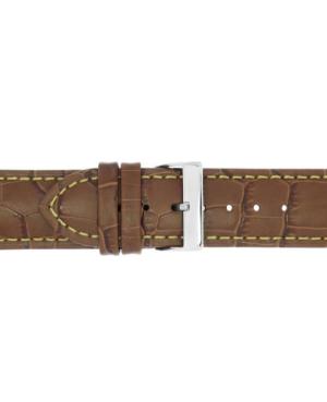 Watch Strap CONDOR Croco Grain Extra Long 614L.02.22.W Brown Ruda 22 mm image 1