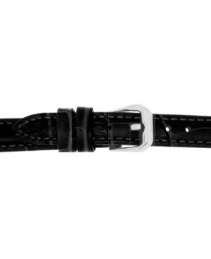 Watch Strap CONDOR Aligator Grain Extra Long 305L.01.12.W Black Schwarz 12 mm image 2