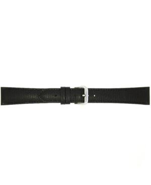 Watch Strap CONDOR Semi Padded Lizard Grain Extra Long 065L.01.18.W Black Schwarz 18 mm