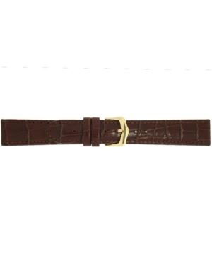 Watch Strap CONDOR Croco Grain 087R.02.18.Y Black Juoda 18 mm