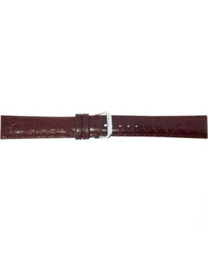 Watch Strap CONDOR Croco Grain 119R.02.18.W Brown Ruda 18 mm