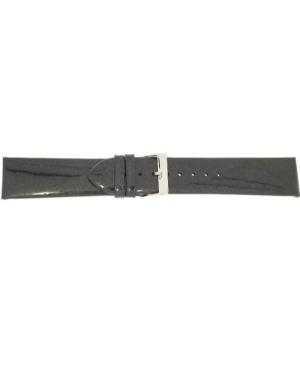 Watch Strap CONDOR Patent Leather 669R.01A.18.W Black Černá 18 mm
