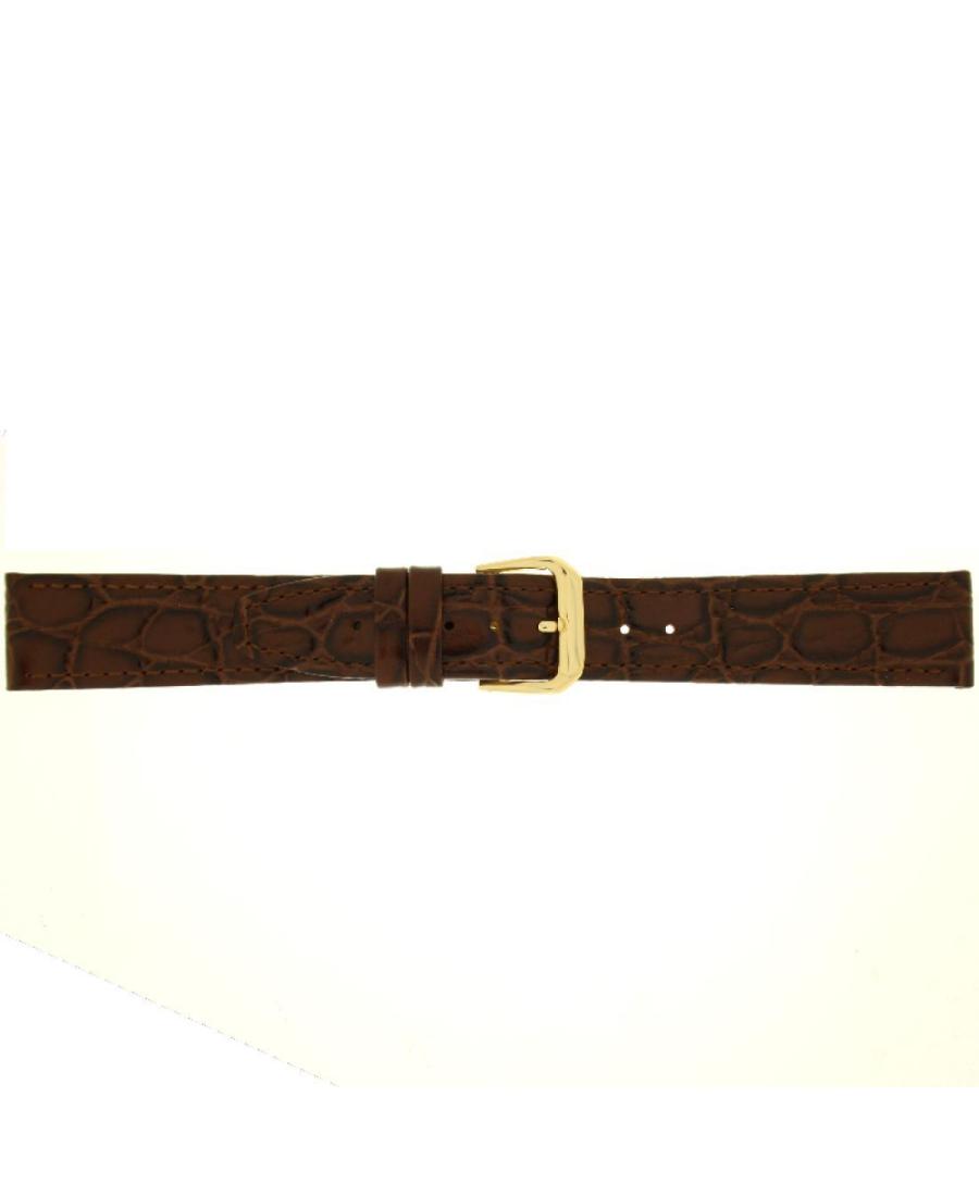 Watch Strap CONDOR CONDOR Croco Grain 082R.02.20.Y Brown Ruda 20 mm