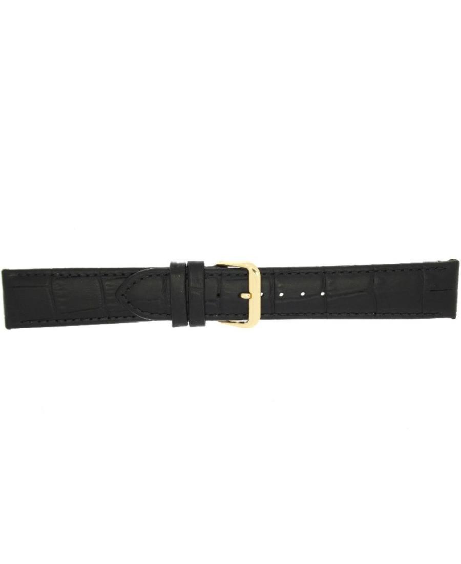 Watch Strap CONDOR Aligator Grain Extra Long 305L.01.20.Y Black Schwarz 20 mm