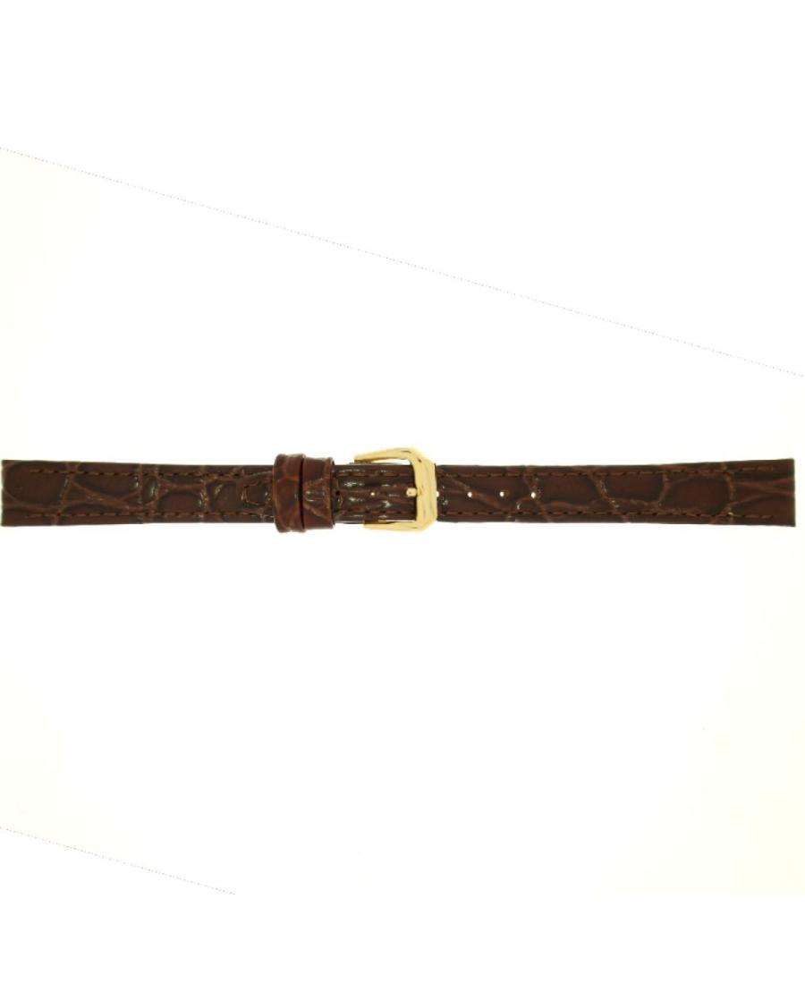 Watch Strap CONDOR Croco grain 082R.02.12.Y Brown Hnědá 12 mm