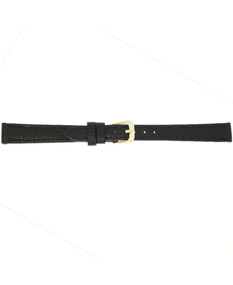 Watch Strap CONDOR Lizard Grain Strap 177R.01.12.Y Black Černá 12 mm