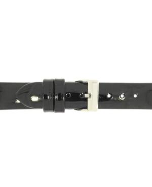 Watch Strap CONDOR Patent Leather 669R.01.14.W Black Schwarz 14 mm image 2