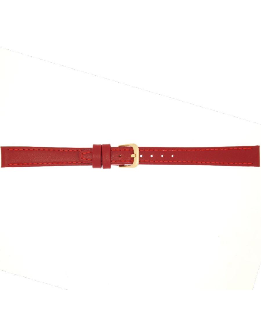 Watch Strap CONDOR Calf Strap 124R.06.14.Y Red 14 mm