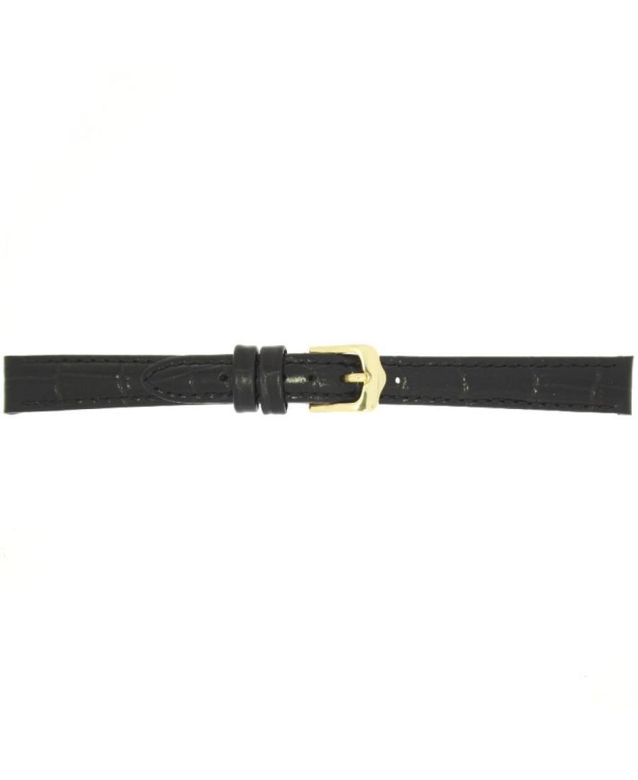 Ремешок для часов CONDOR Croco Grain 087R.01.14.Y Кожа Чёрный 14 мм