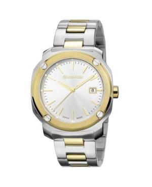 Men Klasické Swiss Quartz Analog Watch WENGER 01.1141.115 Silver Dial 43mm