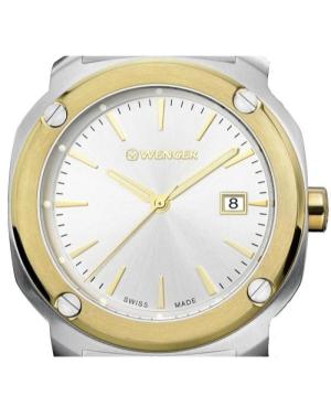 Mężczyźni klasyczny Szwajcar kwarcowy analogowe Zegarek WENGER 01.1141.115 Srebrna Wybierz 43mm image 3