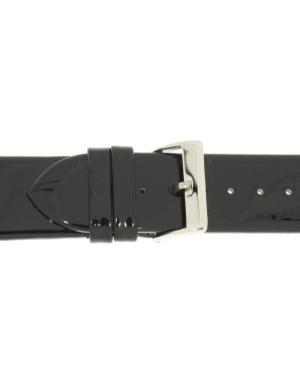 Watch Strap CONDOR Patent Leather 669R.01.22.W Black Schwarz 22 mm image 2