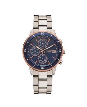 Женские Fashion Кварцевые Аналоговый Часы Хронограф ELYSEE ELS-83801S Синий Циферблат 32mm