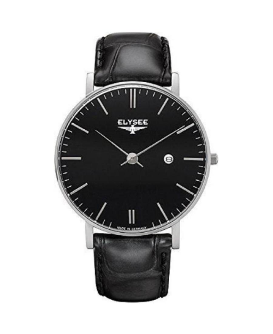 Vyriškas Klasikinis Kvarcinis Rodyklinis Watch ELYSEE ELS-98001 Juodas Dial 40mm