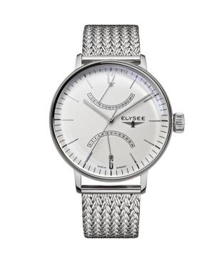 Men Klasické Quartz Analog Watch ELYSEE ELS-13270M Bílá Dial 42mm