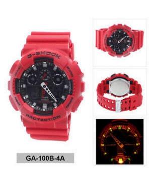 Vyriškas Su funkcijomis Sportinis Diver Japoniškas Kvarcinis Rodyklinis Watch Timer CASIO GA-100B-4AER G-Shock Juodas Dial 51mm image 1