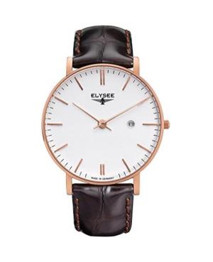 Vyriškas Klasikinis Kvarcinis Rodyklinis Watch ELYSEE ELS-98004 Balta Dial 40mm