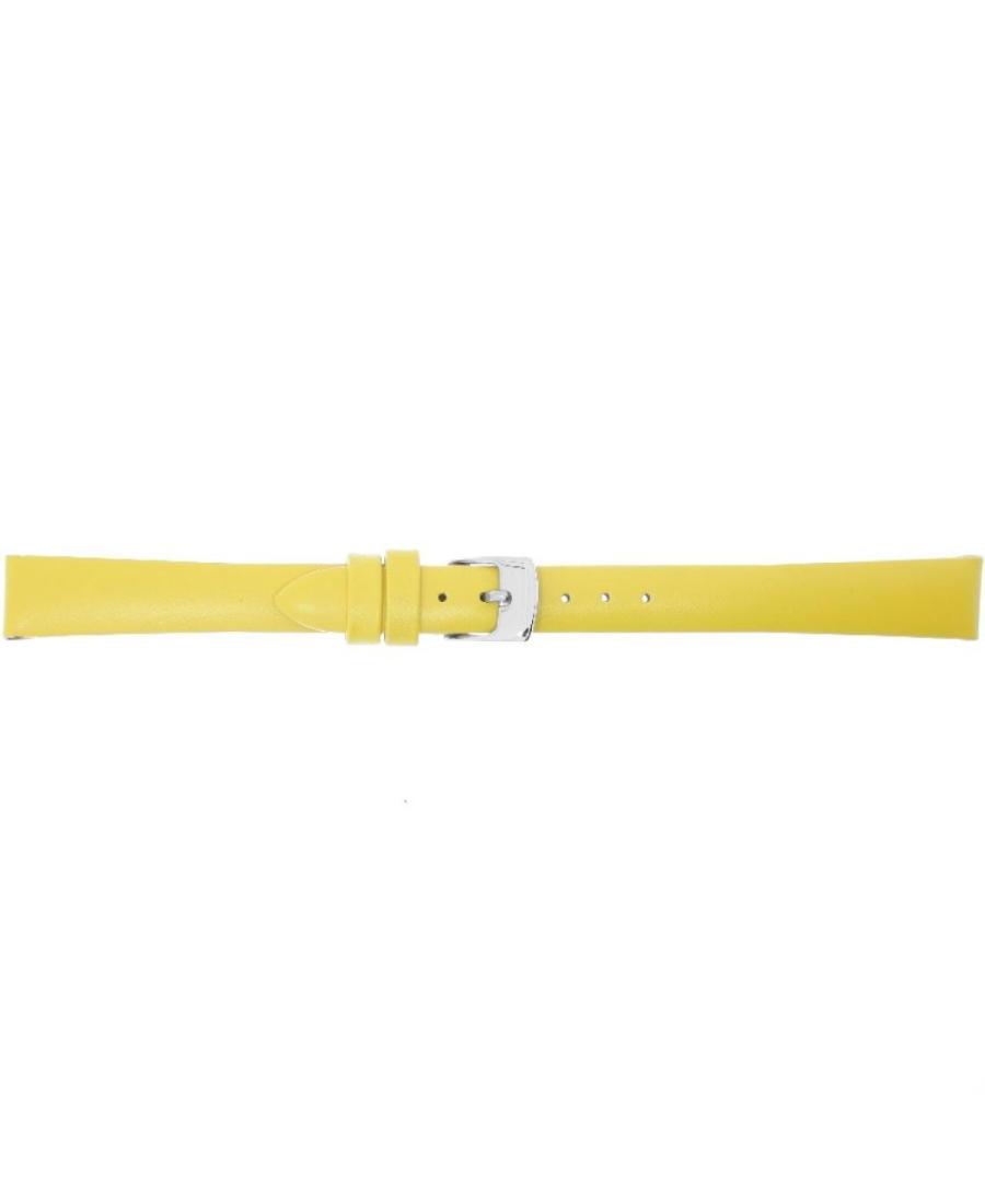 Watch Strap CONDOR Summer colours calf strap 335R.18.14.W Yellow Geltona 14 mm