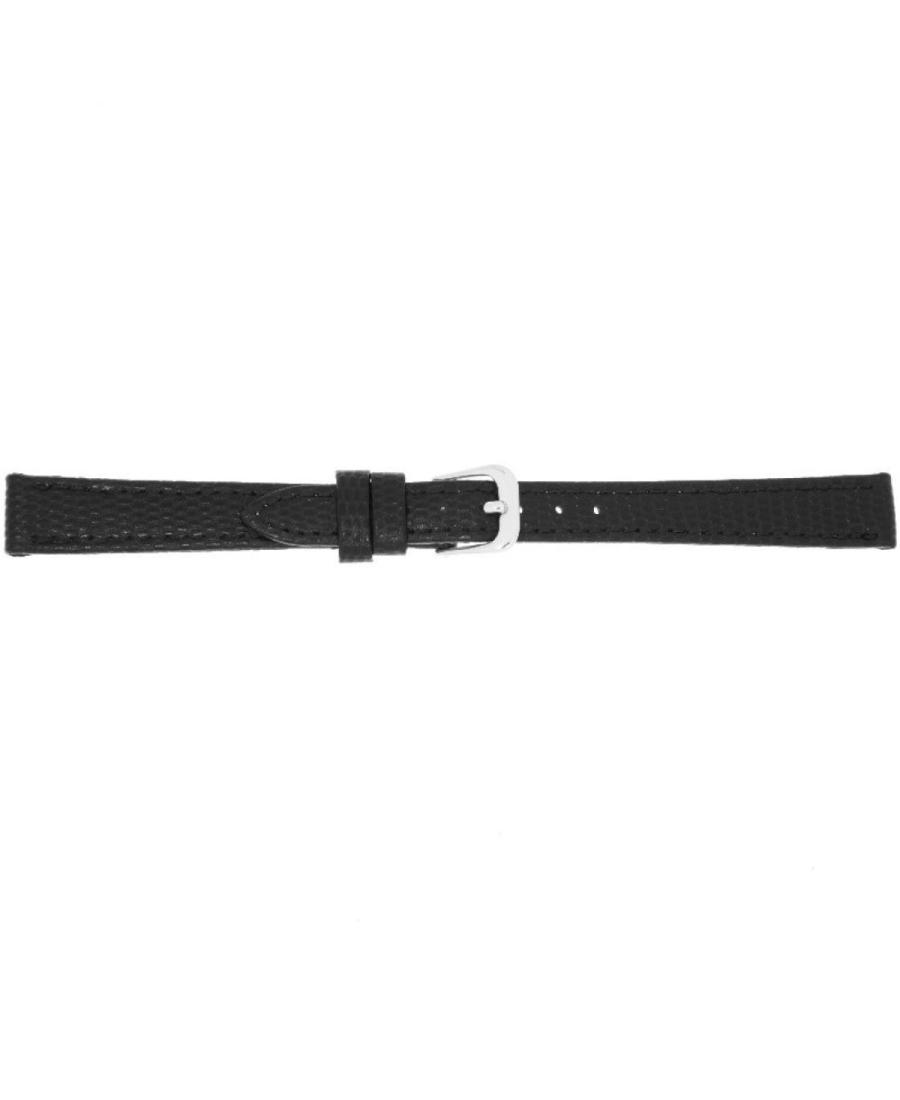 Watch Strap CONDOR Lizard Grain Strap 177R.01.08.W Black Černá 8 mm